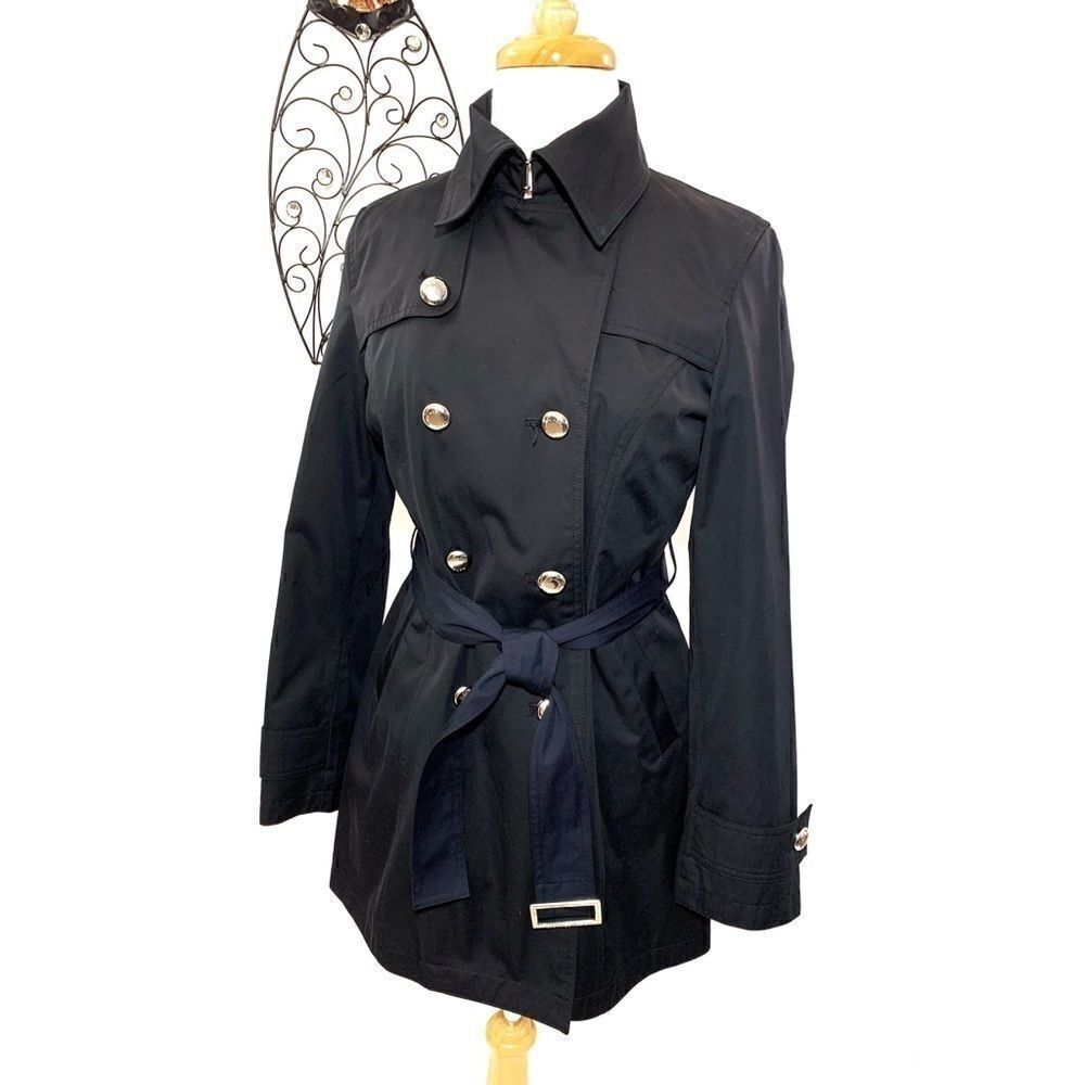 2X 🏆HP. Michael Michael Kors Trench Coat - Picture 7 of 14